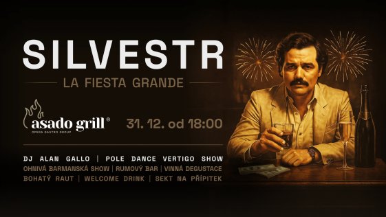 Silvestrovská La Fiesta Grande v Asado Grill – noc plná chutí, tance a show