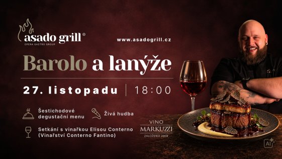 Barolo & lanýže: Výjimečný večer s vinařstvím Conterno Fantino