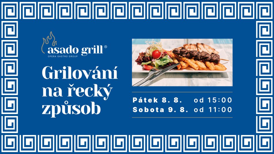 Letní řecká grilovačka na Horním náměstí