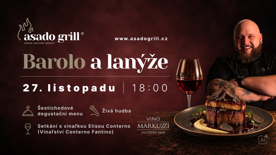 Barolo & lanýže: Výjimečný večer s vinařstvím Conterno Fantino